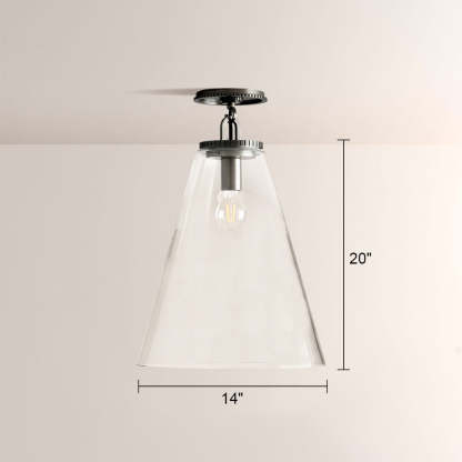 Wescott Cone Flush Mount-Fullstarlighting