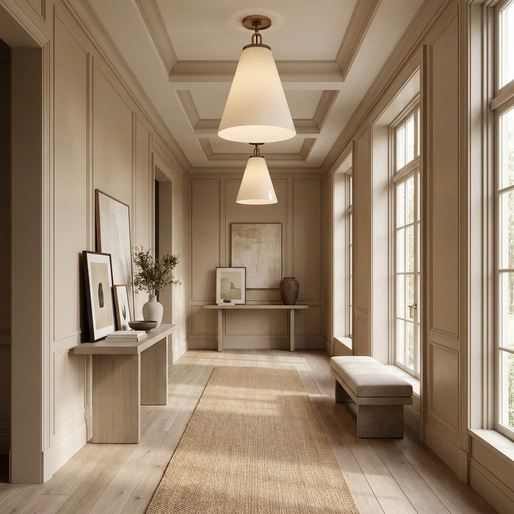Wescott Cone Flush Mount-Fullstarlighting