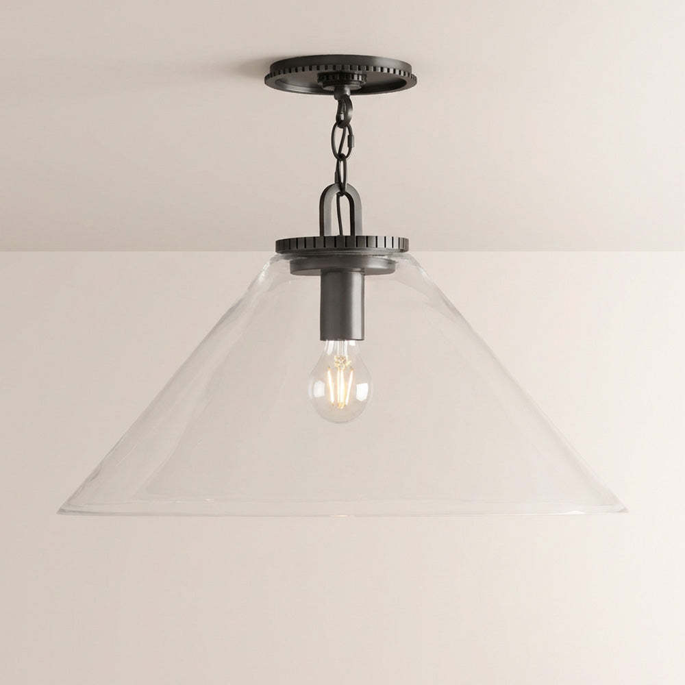 Wescott Cone Flush Mount-Fullstarlighting