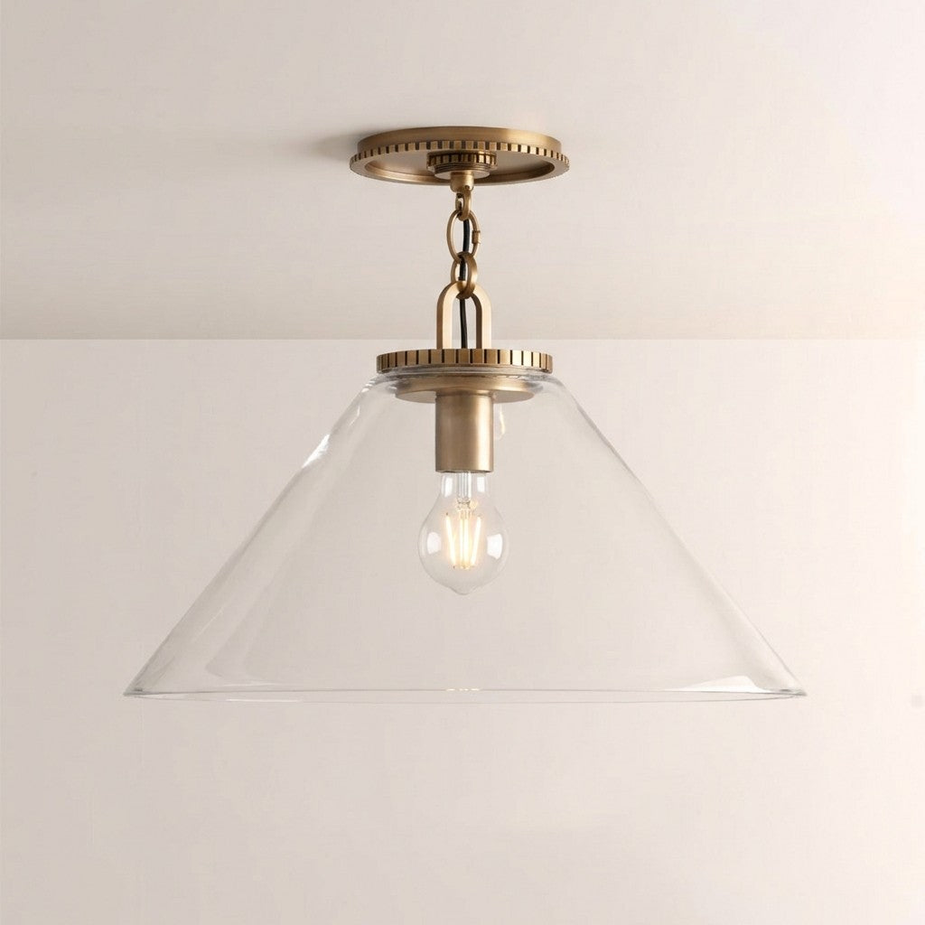 Wescott Cone Flush Mount-Fullstarlighting