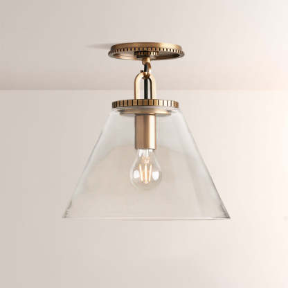 Wescott Cone Flush Mount-Fullstarlighting