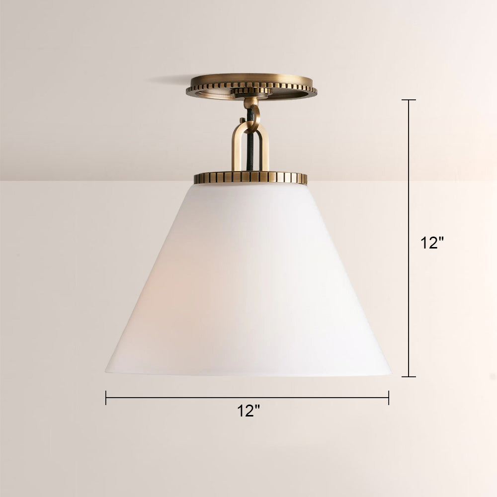 Wescott Cone Flush Mount-Fullstarlighting
