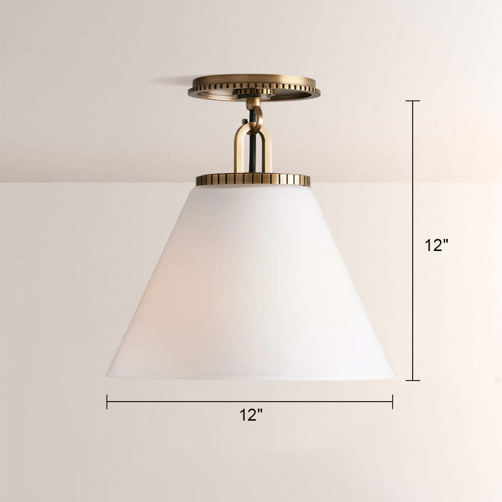 Wescott Cone Flush Mount-Fullstarlighting