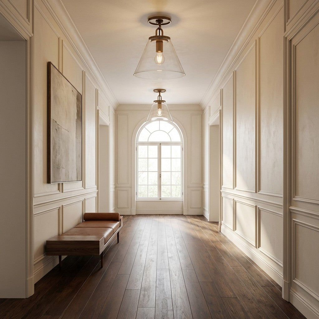 Wescott Cone Flush Mount-Fullstarlighting