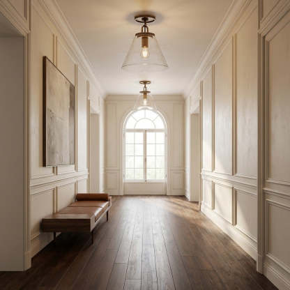 Wescott Cone Flush Mount-Fullstarlighting