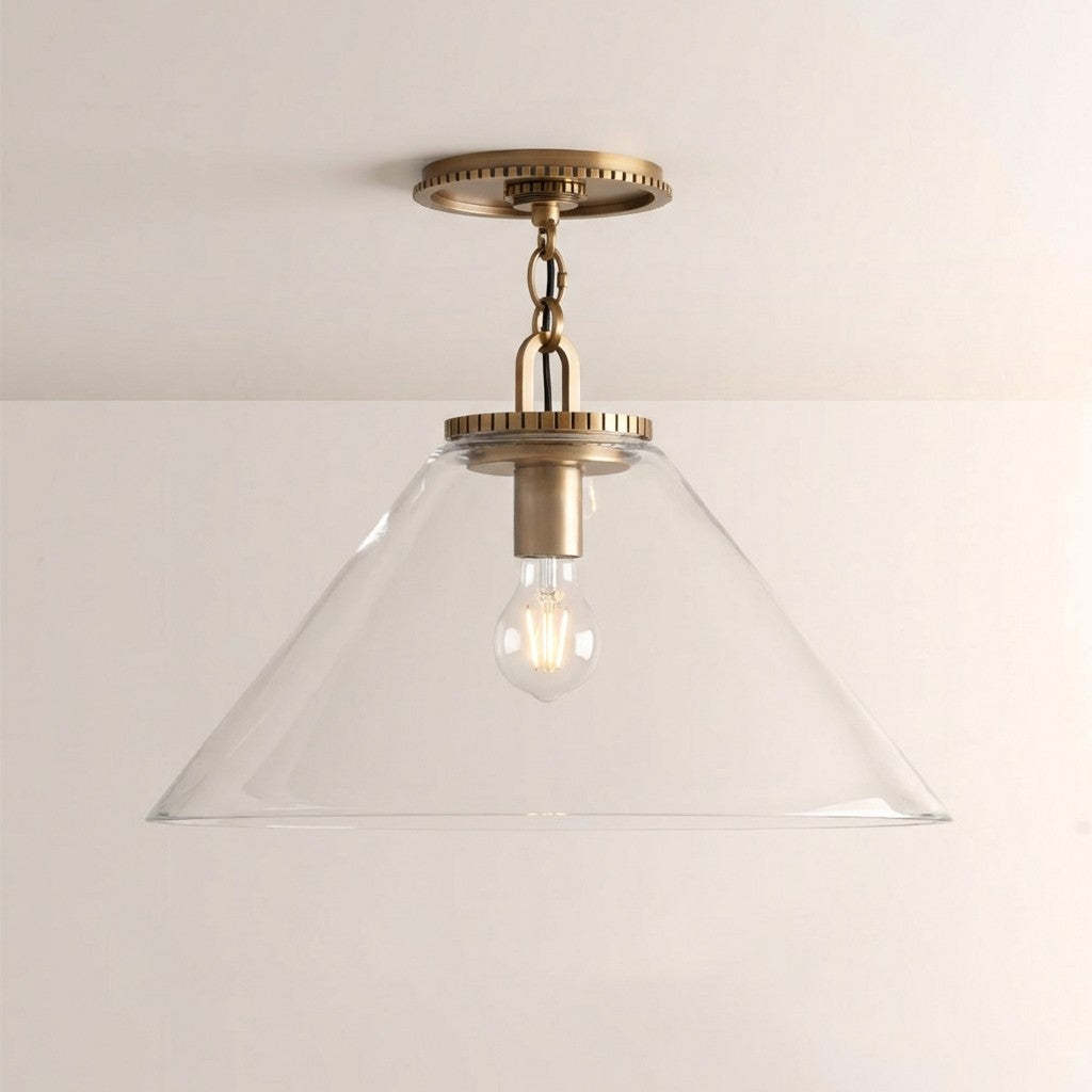 Wescott Cone Flush Mount-Fullstarlighting