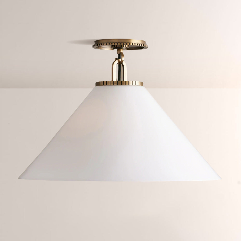 Wescott Cone Flush Mount-Fullstarlighting