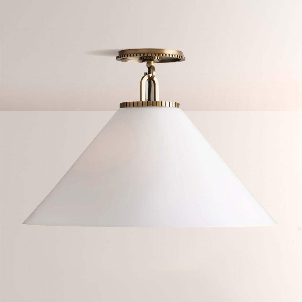 Wescott Cone Flush Mount-Fullstarlighting