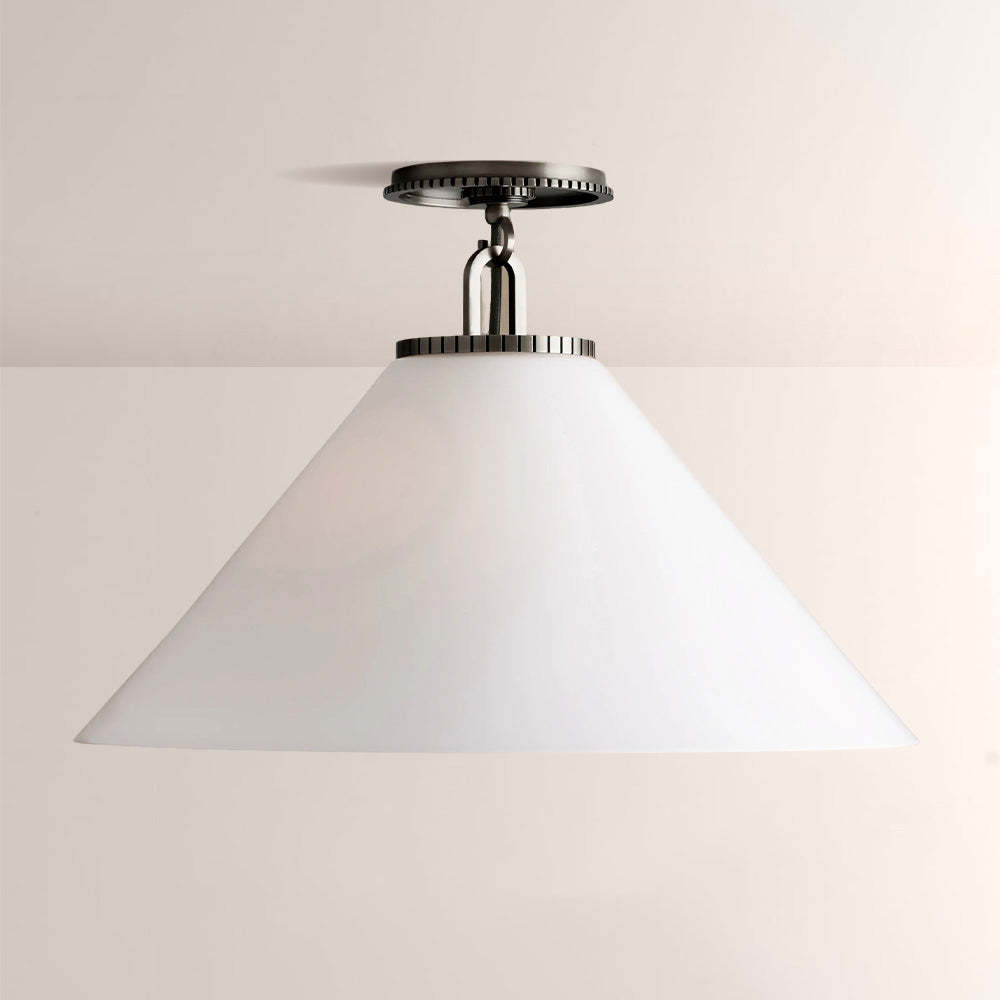 Wescott Cone Flush Mount-Fullstarlighting