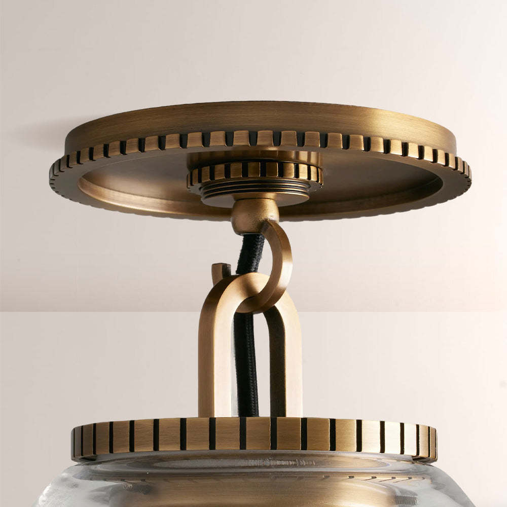 Wescott Cone Flush Mount-Fullstarlighting