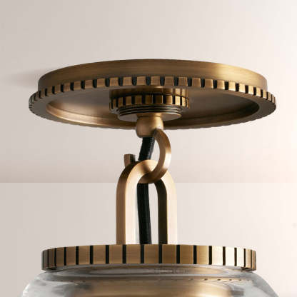 Wescott Cone Flush Mount-Fullstarlighting