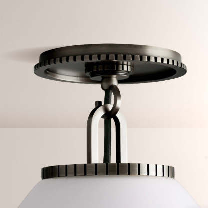 Wescott Cone Flush Mount-Fullstarlighting