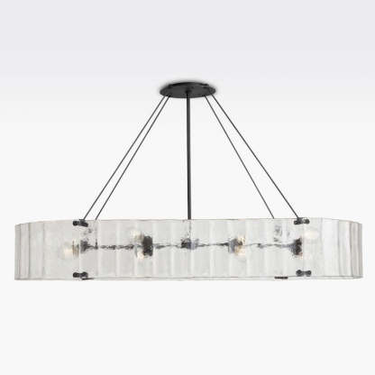 Willamette Oval Crystal Chandelier 60"