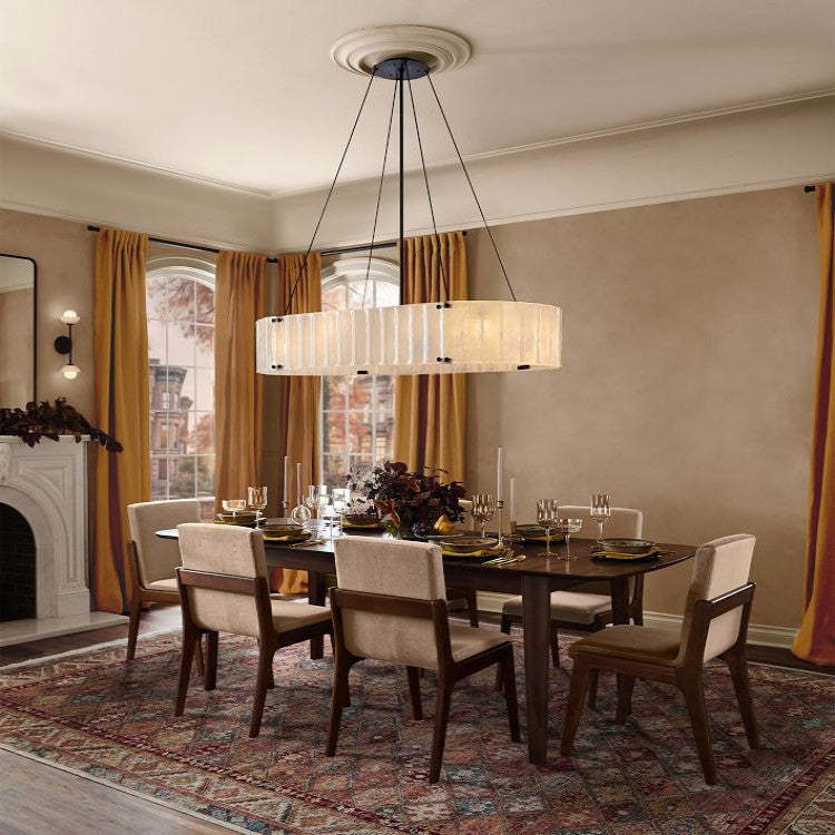 Willamette Oval Crystal Chandelier 60"