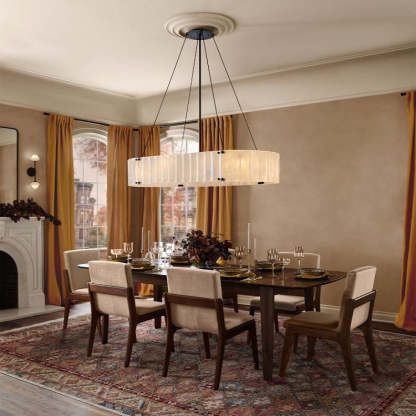 Willamette Oval Crystal Chandelier 60"