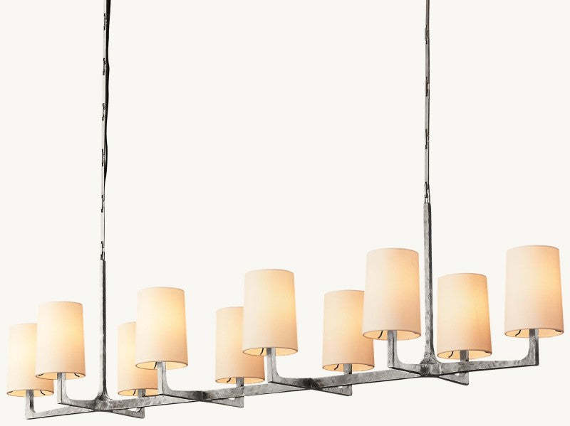Wright Linear Chandelier 54"L 72"L