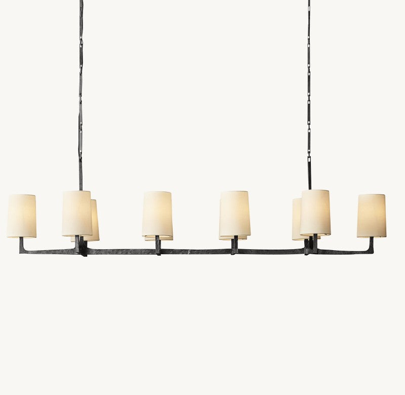 Wright Linear Chandelier 54"L 72"L