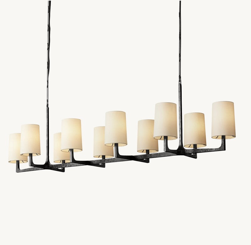 Wright Linear Chandelier 54"L 72"L-Fullstarlighting