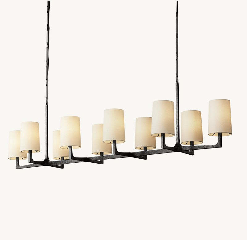Wright Linear Chandelier 54"L 72"L