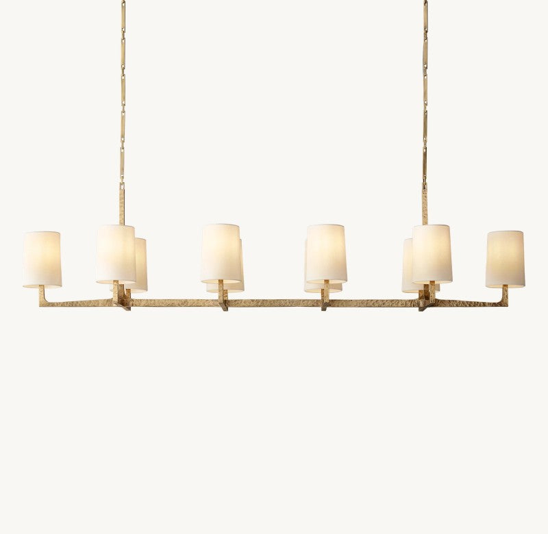 Wright Linear Chandelier 54"L 72"L