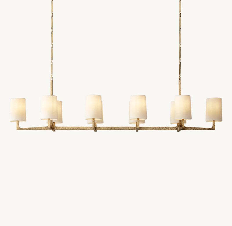 Wright Linear Chandelier 54"L 72"L