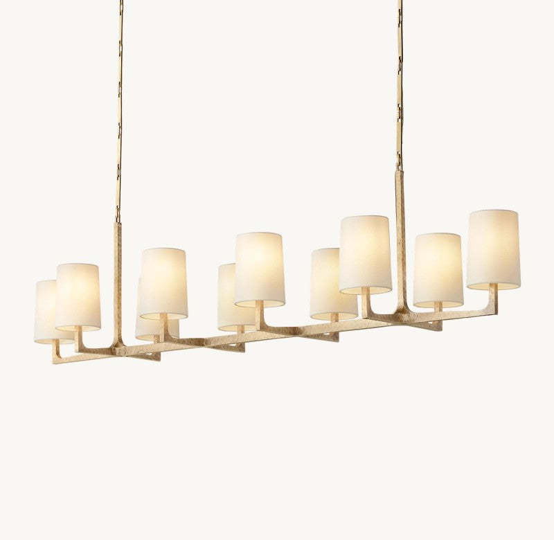 Wright Linear Chandelier 54"L 72"L