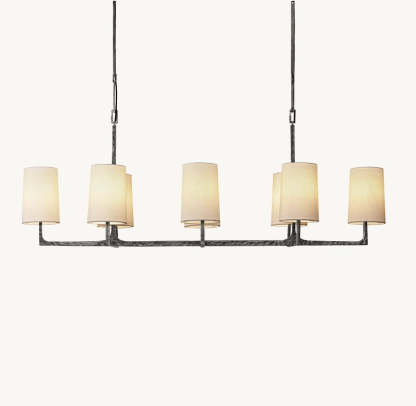 Wright Linear Chandelier 54"L 72"L