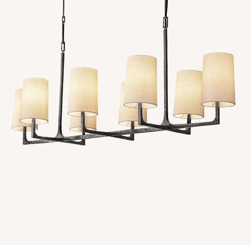 Wright Linear Chandelier 54"L 72"L