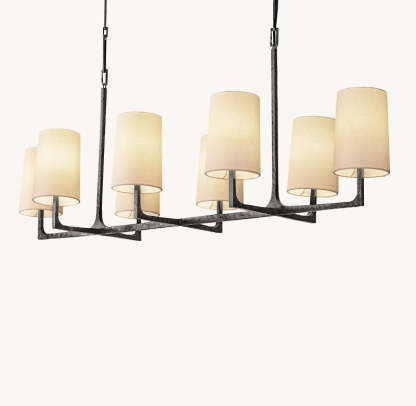Wright Linear Chandelier 54"L 72"L