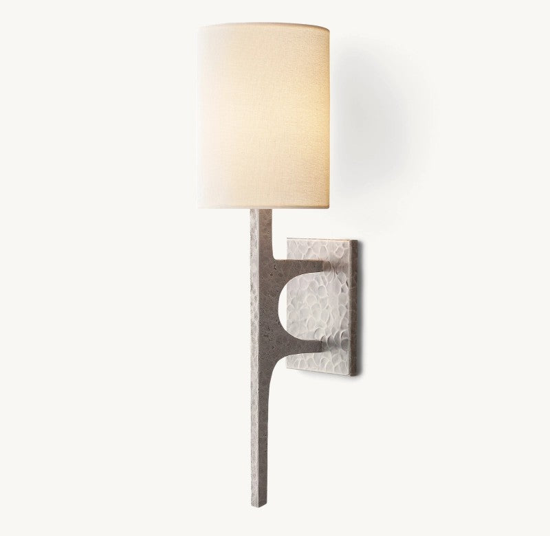 Wright Linen Wall Sconce-Fullstarlighting