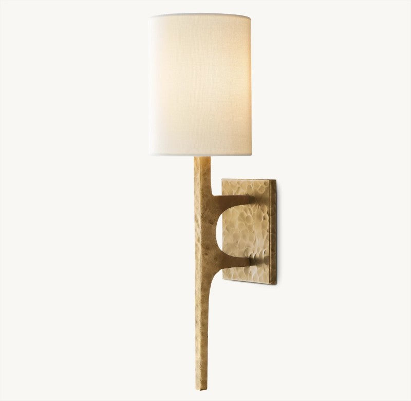 Wright Linen Wall Sconce-Fullstarlighting
