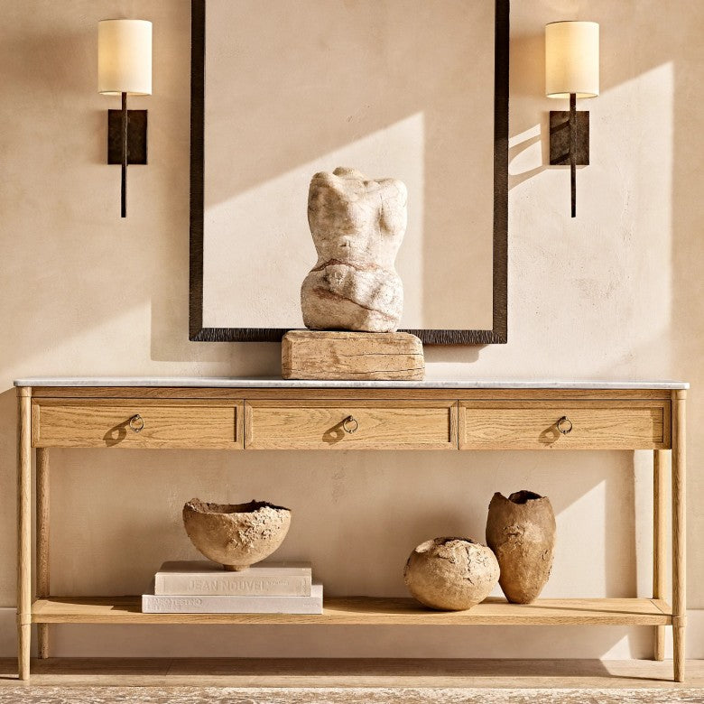 Wright Linen Wall Sconce-Fullstarlighting