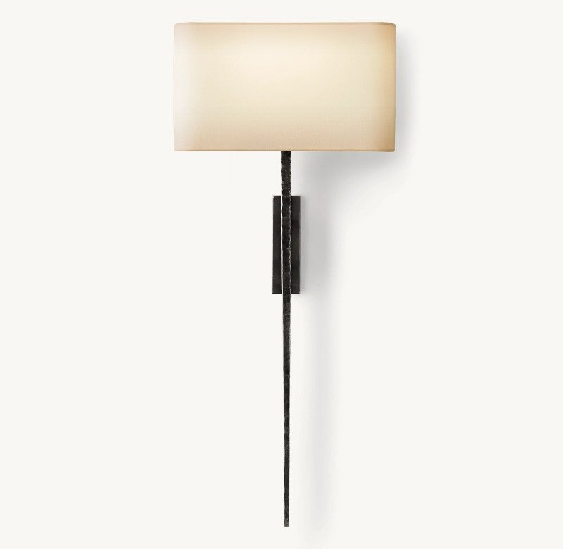 Wright Linen Wall Sconce-Fullstarlighting