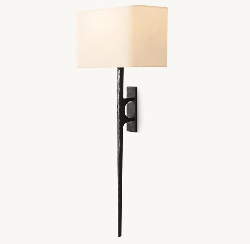 Wright Linen Wall Sconce-Fullstarlighting