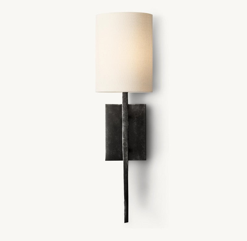 Wright Linen Wall Sconce-Fullstarlighting