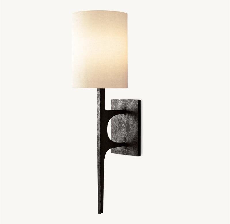Wright Linen Wall Sconce-Fullstarlighting