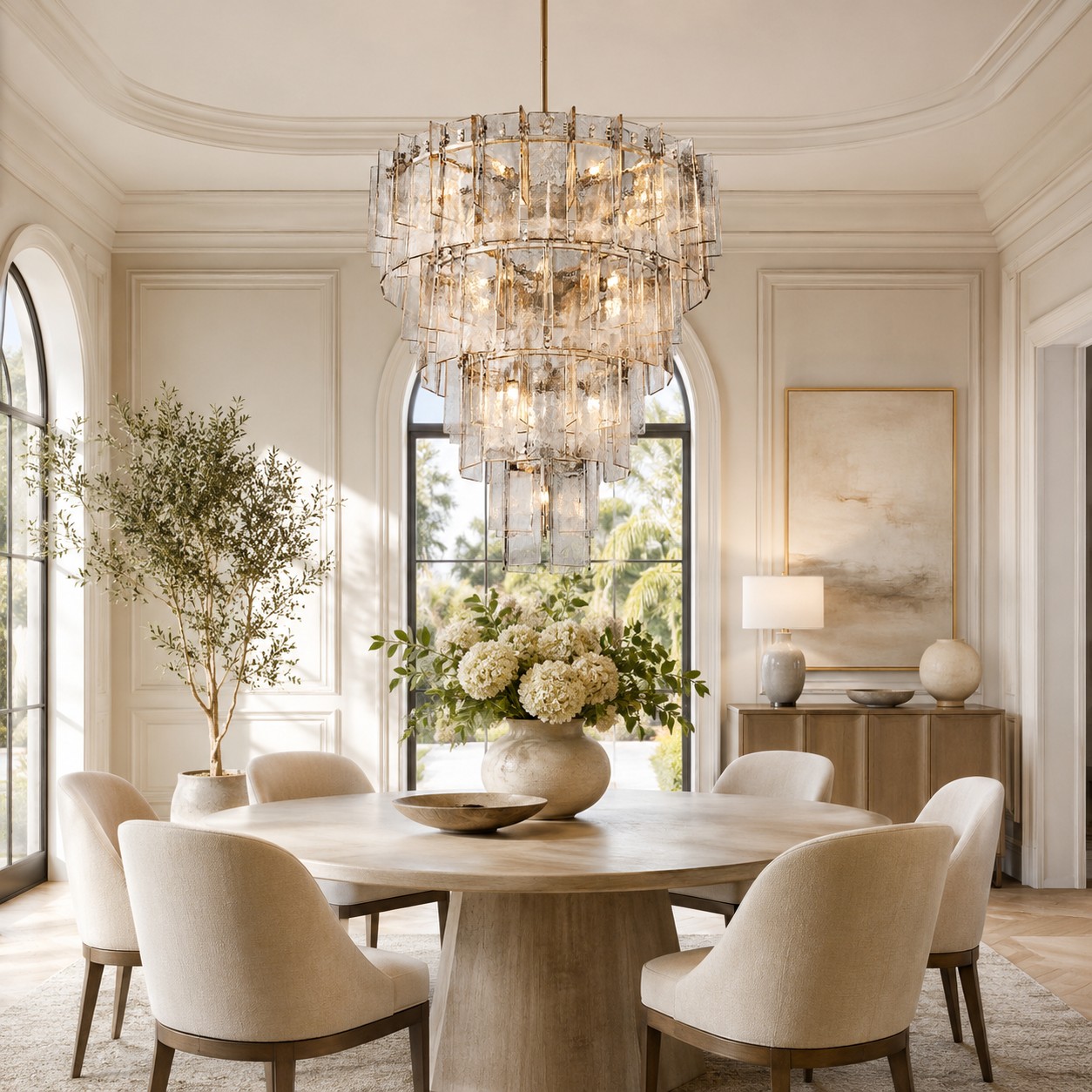 Yammy Multi-Layer Round Chandelier 47"-Fullstarlighting