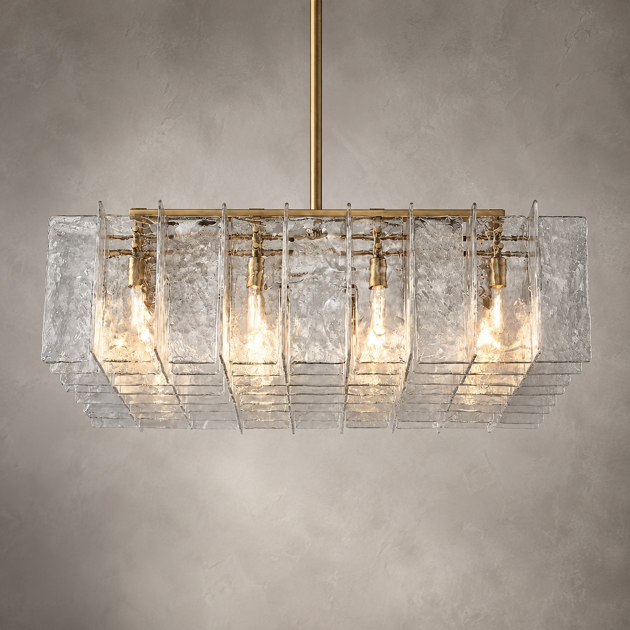 Yammy Square Chandelier 49"-Fullstarlighting