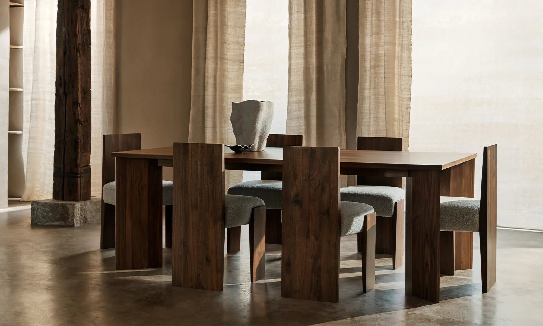 Yorn Wood Dining Table-Fullstarlighting