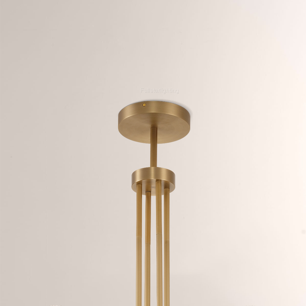 Cannele Glass Round Chandelier 36''-Fullstarlighting