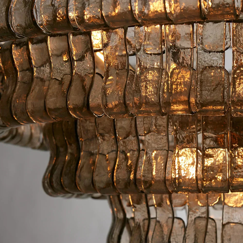 Glass and shade material detail
