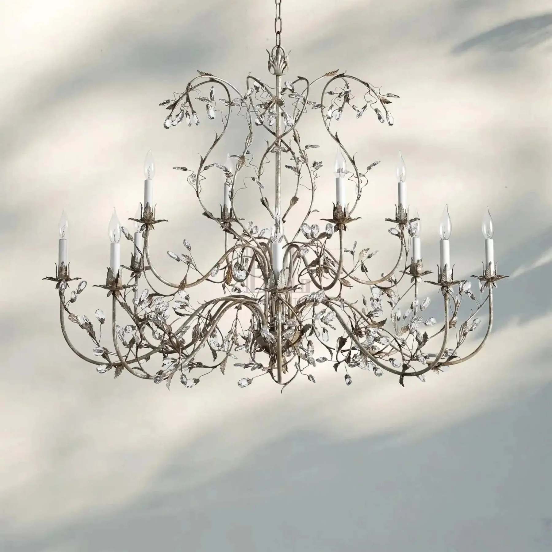 Gothic Claudette 12-Light Round Chandelier