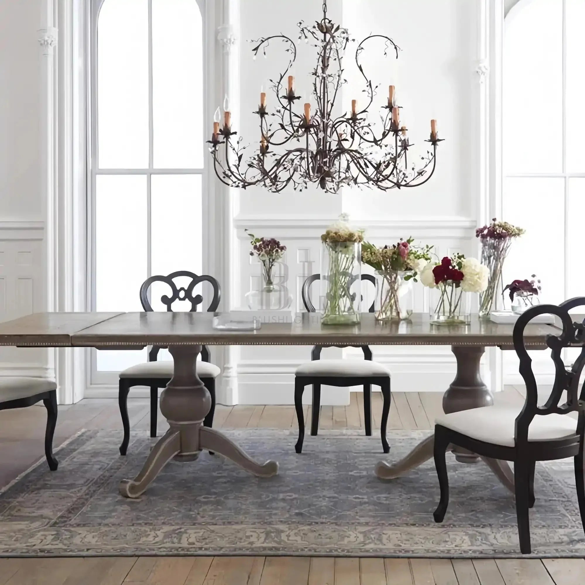 Gothic Claudette 12-Light Round Chandelier-Fullstarlighting