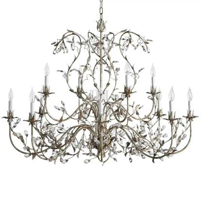 Gothic Claudette 12-Light Round Chandelier