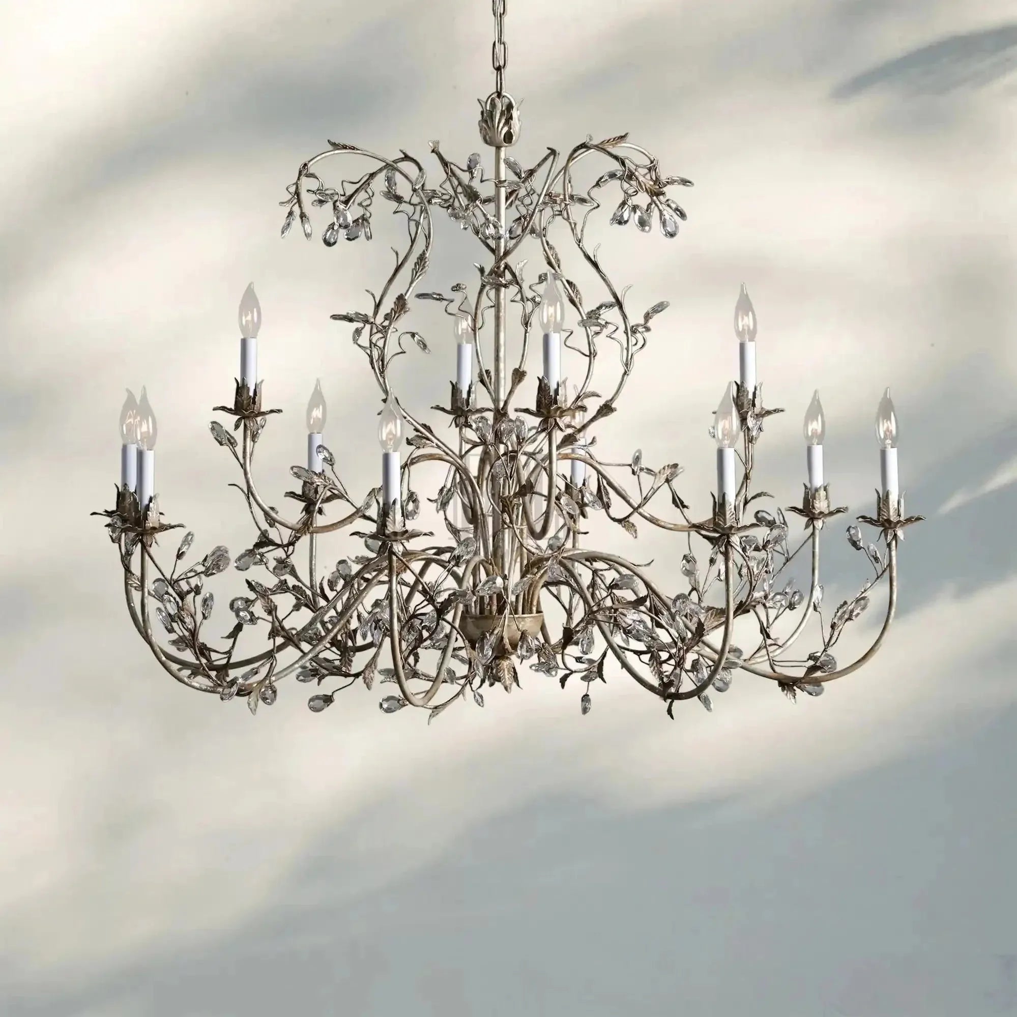 Gothic Claudette 12-Light Round Chandelier