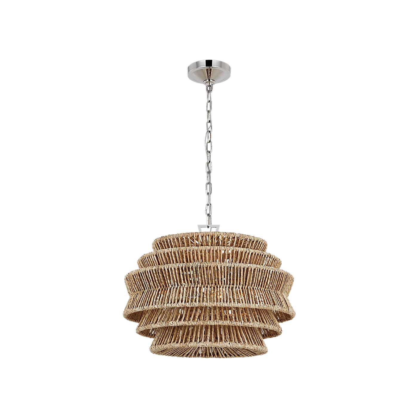 Antigua Drum Rattan Chandelier
