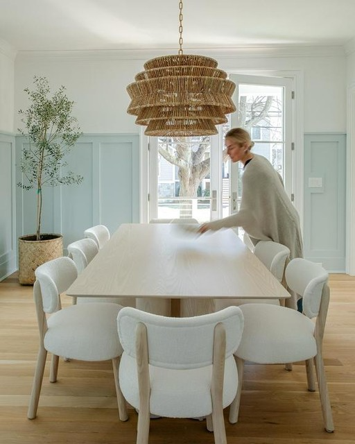 Antigua Drum Rattan Chandelier