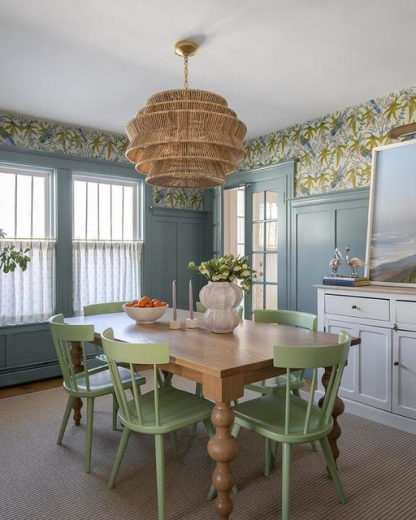 Antigua Drum Rattan Chandelier