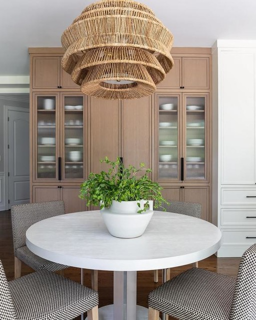 Antigua Drum Rattan Chandelier