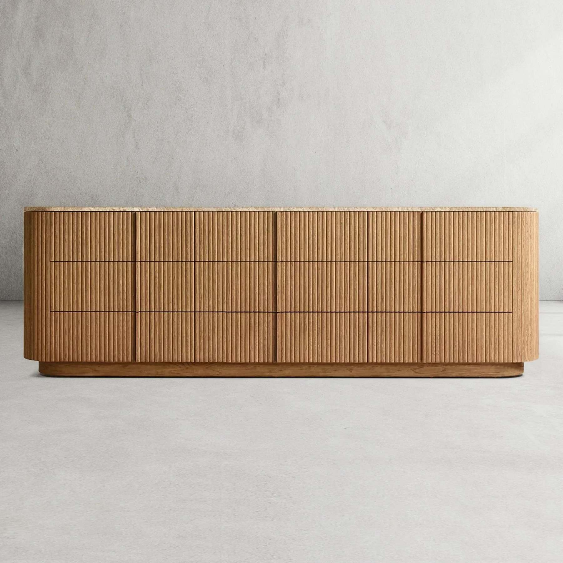 Mulholland Modern Stone 9-Drawer Dresser-Fullstarlighting